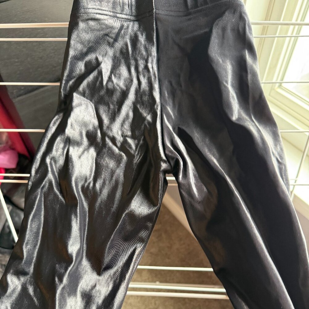 Lot of 2 Blackmilk wetlook black leggings